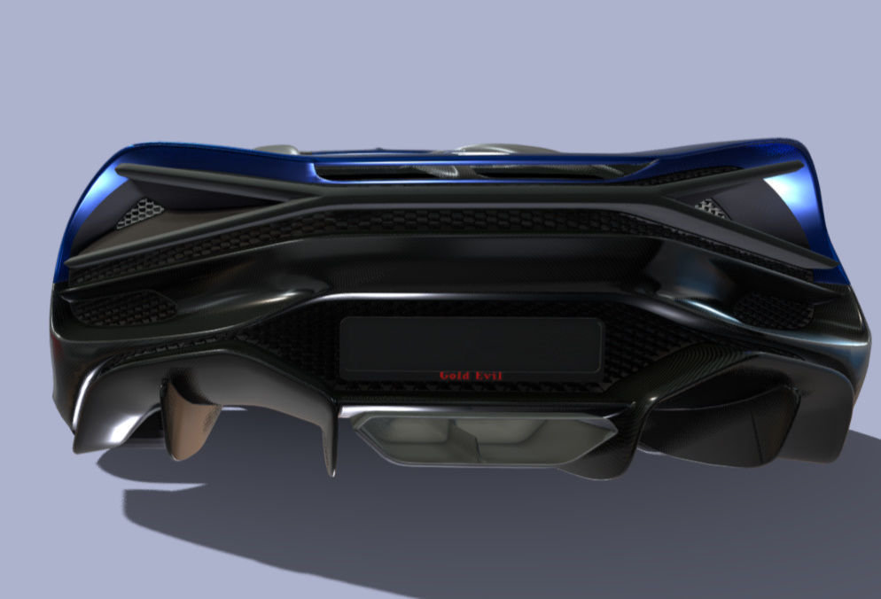 Bugatti mistral 3D model_3