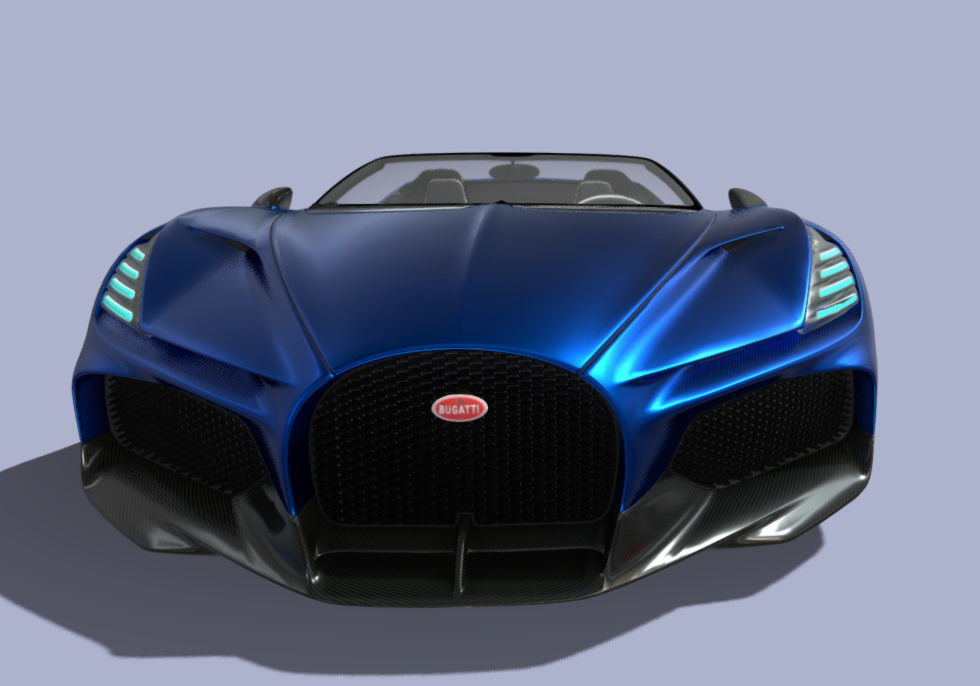 Bugatti mistral 3D model_5