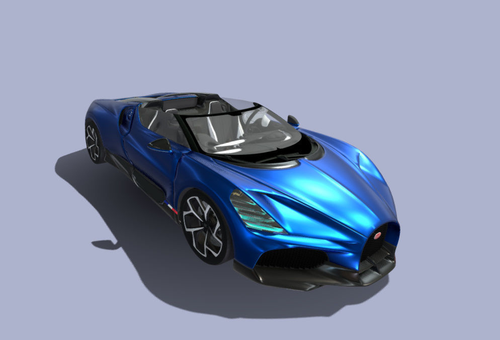 Bugatti mistral 3D model_1