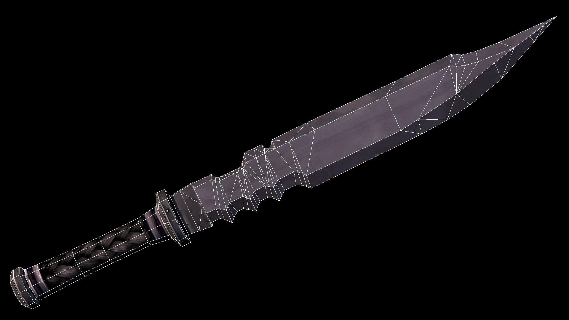 Sword Low-poly 3D model_2