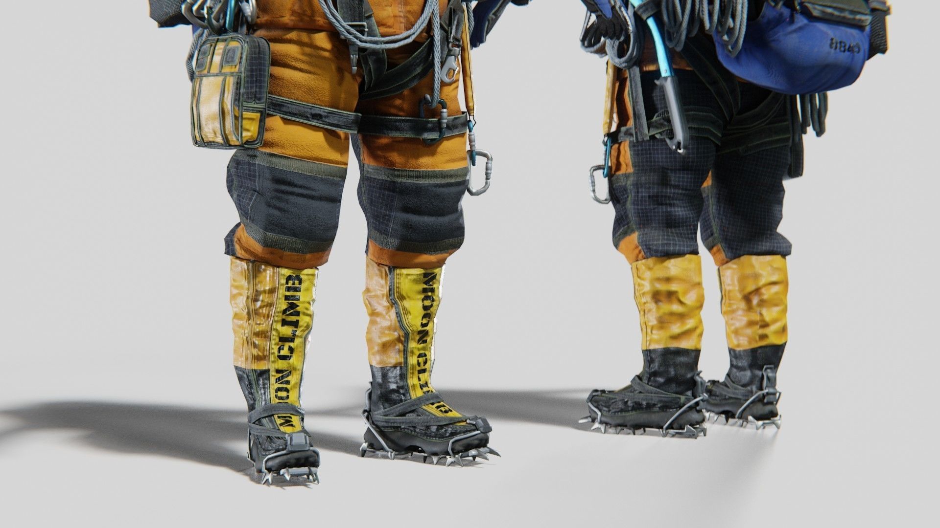 Explorer Mountain Climber Low-poly 3D model_9