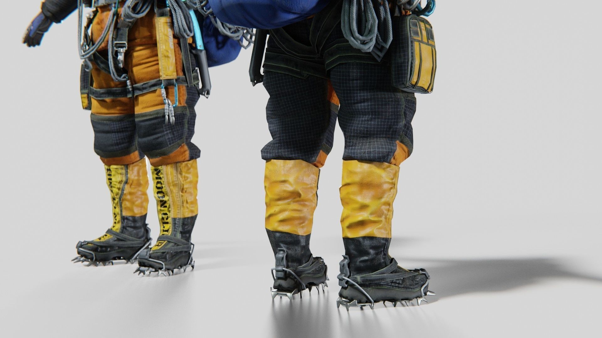 Explorer Mountain Climber Low-poly 3D model_8