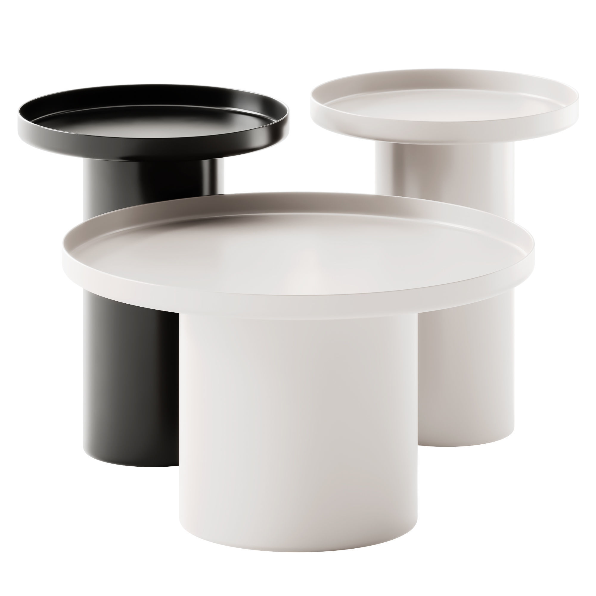 Shiny Bomb Coffee Tables 3D model_1