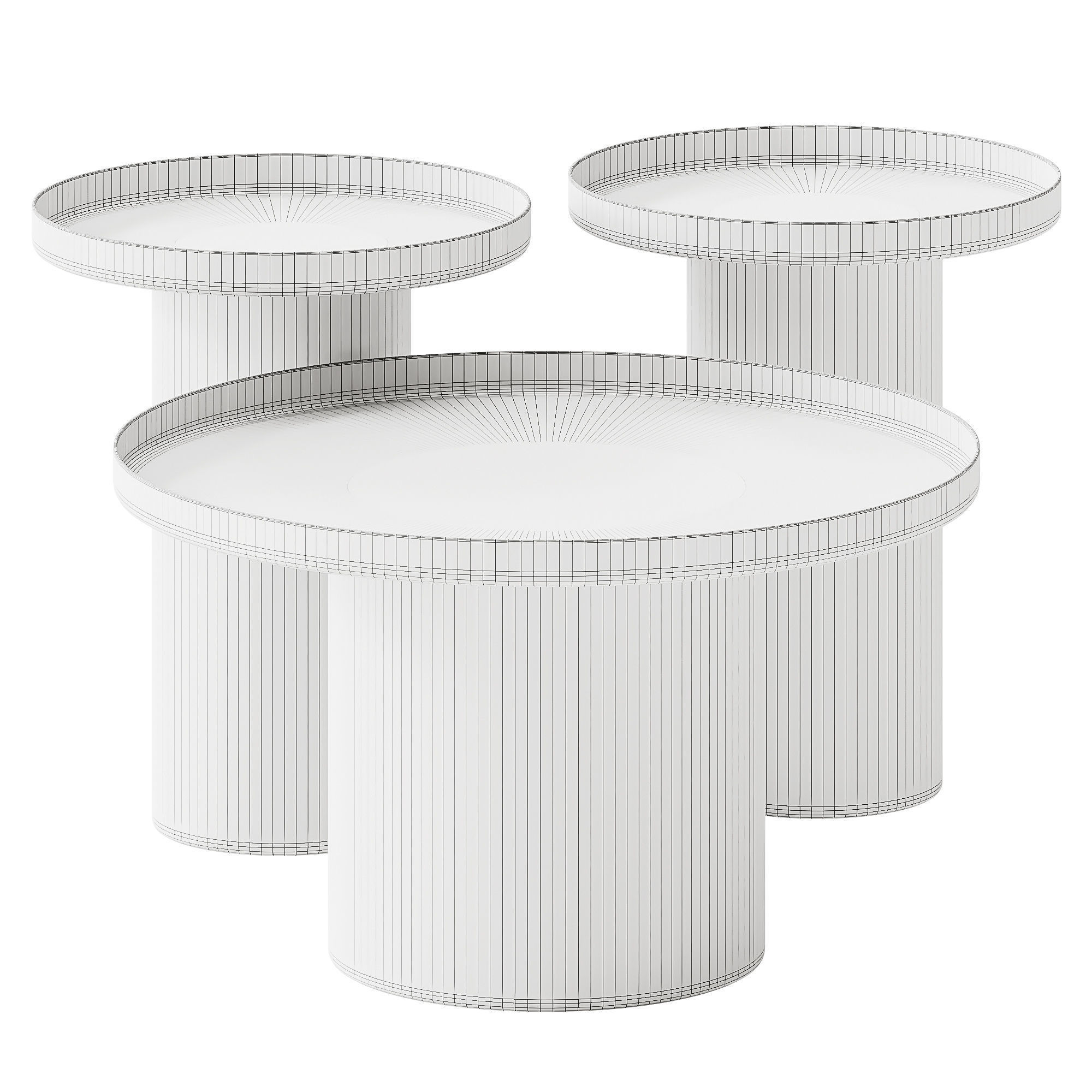 Shiny Bomb Coffee Tables 3D model_4