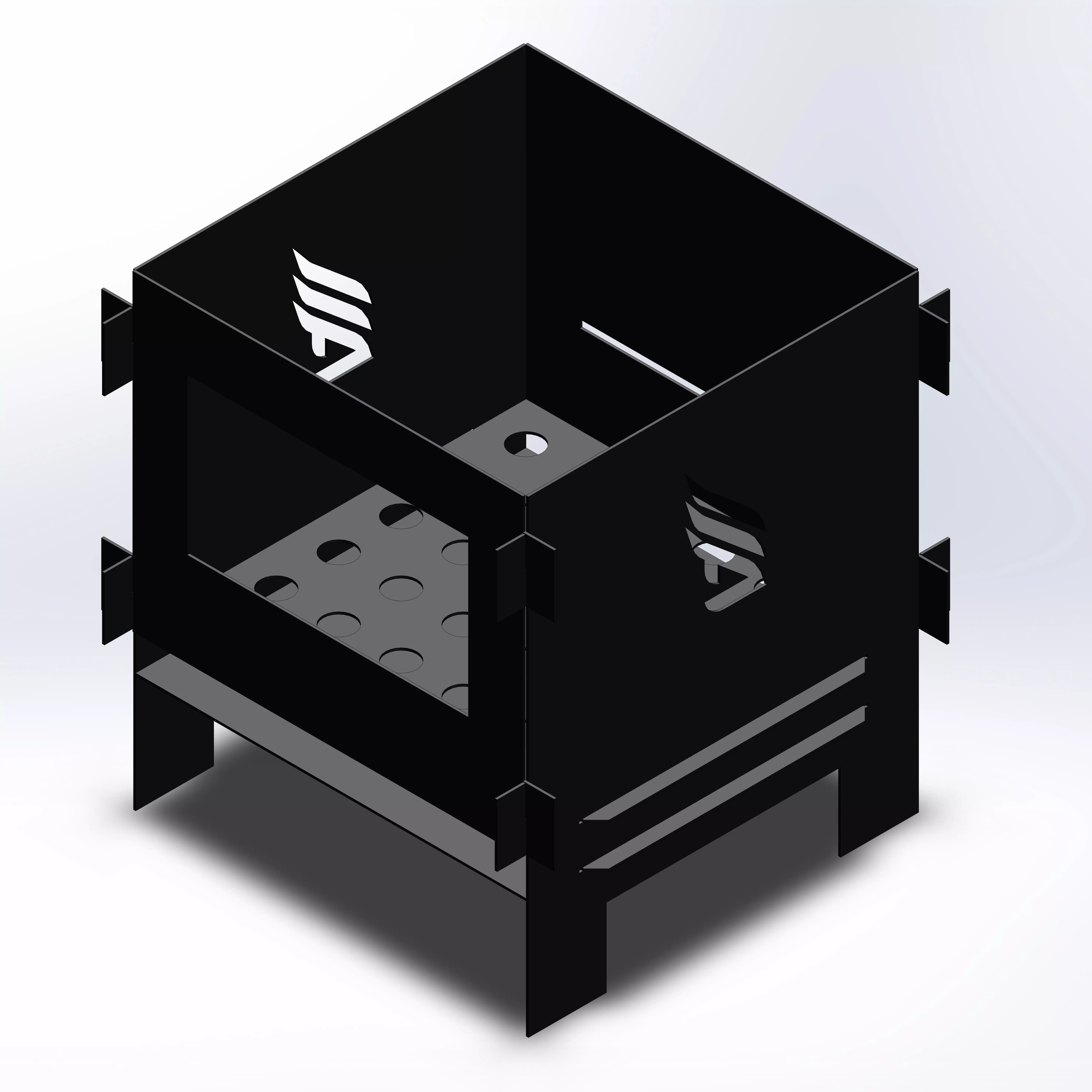 Wood Burning Stove 3D model_0