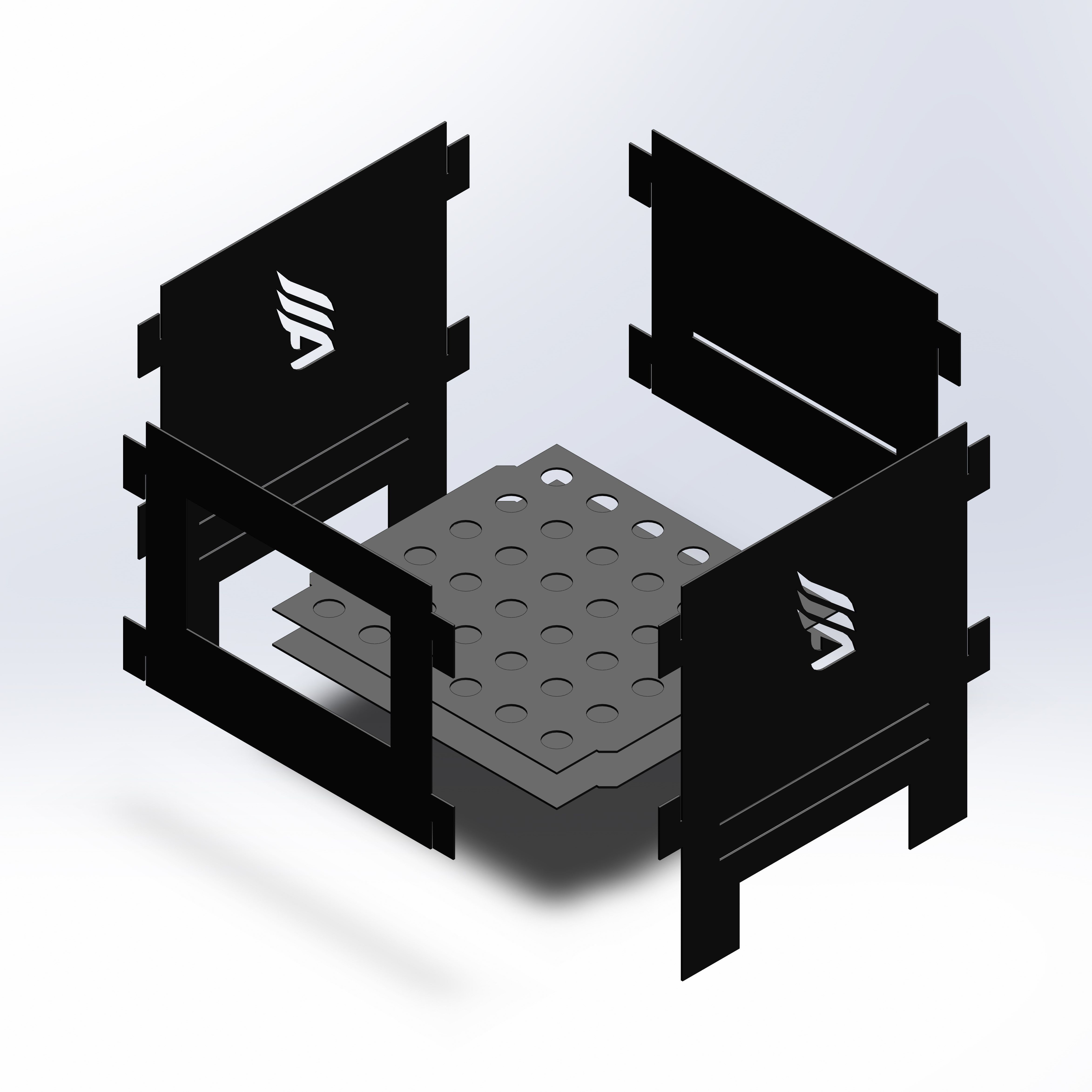 Wood Burning Stove 3D model_2