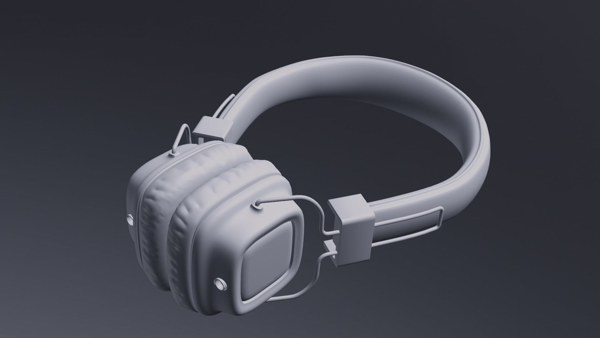 Marshall Studio Headphones 3D model_2