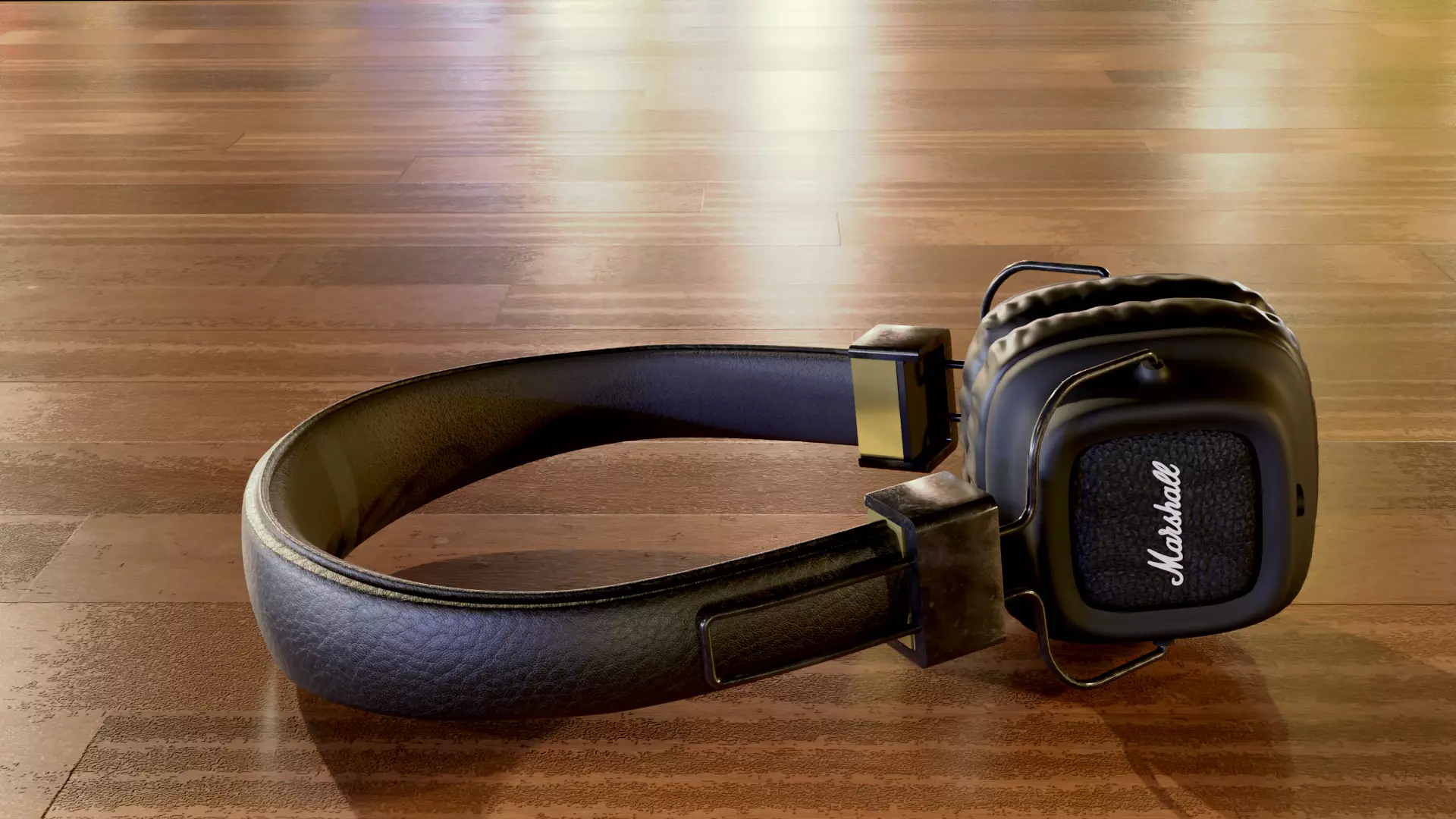 Marshall Studio Headphones 3D model_0