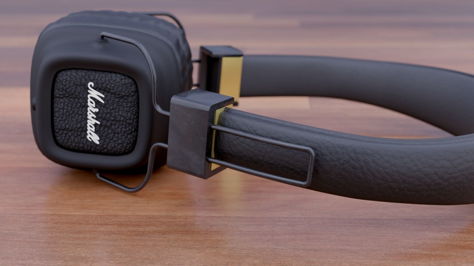 Marshall Studio Headphones 3D model_1