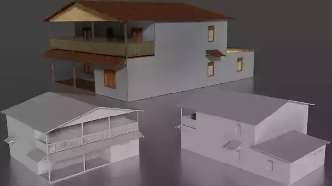 Rumah Kayu Tingkat 001