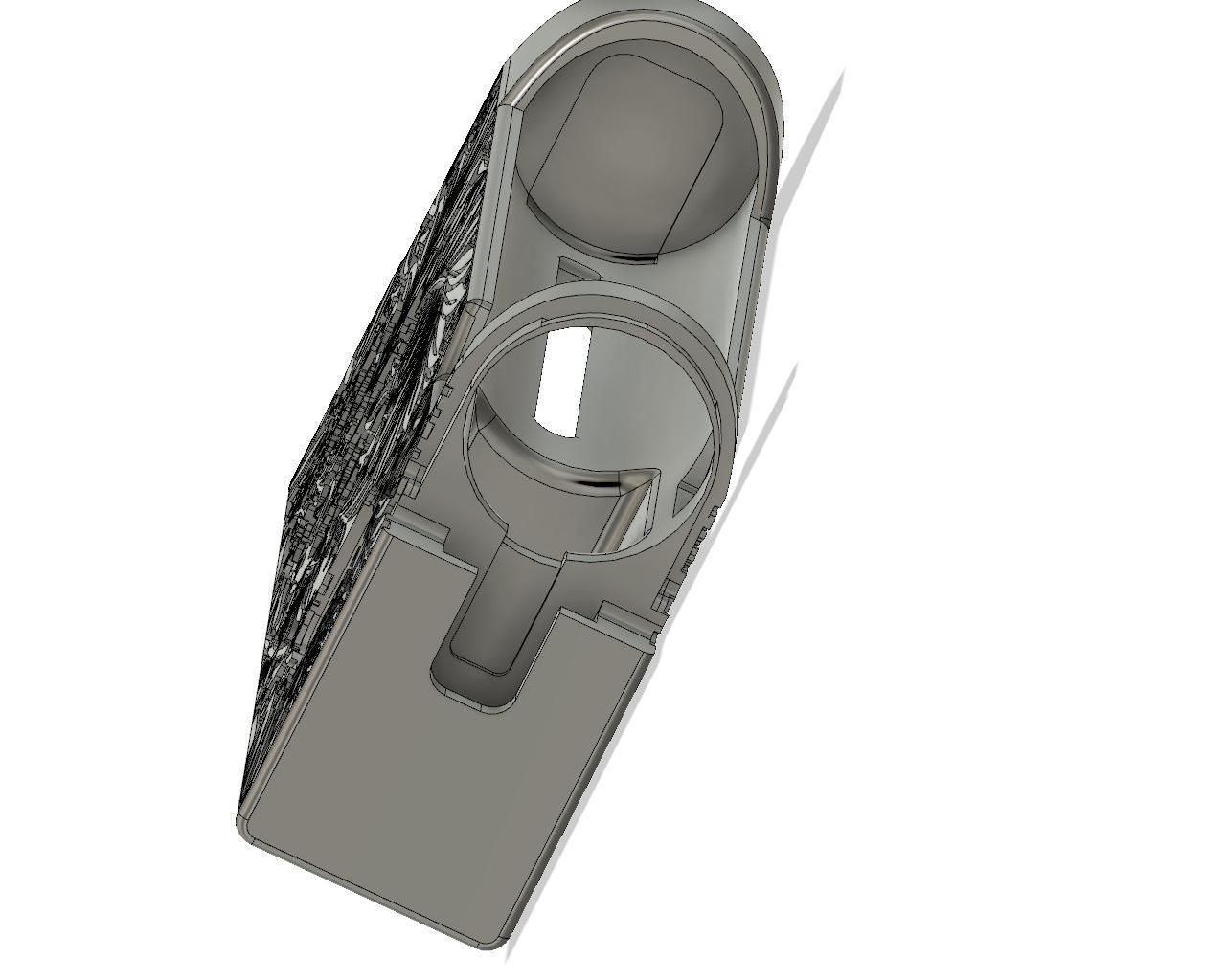 Boro Mechanical Mod SLIM floral texture custom nut connector 3D print model_6