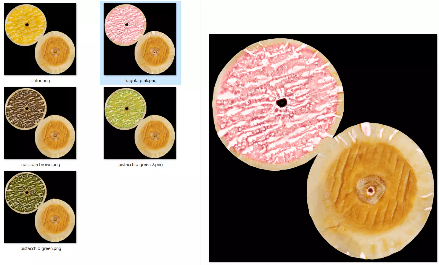 4k donut png texture set PBR material included 3D scanned Texture_0