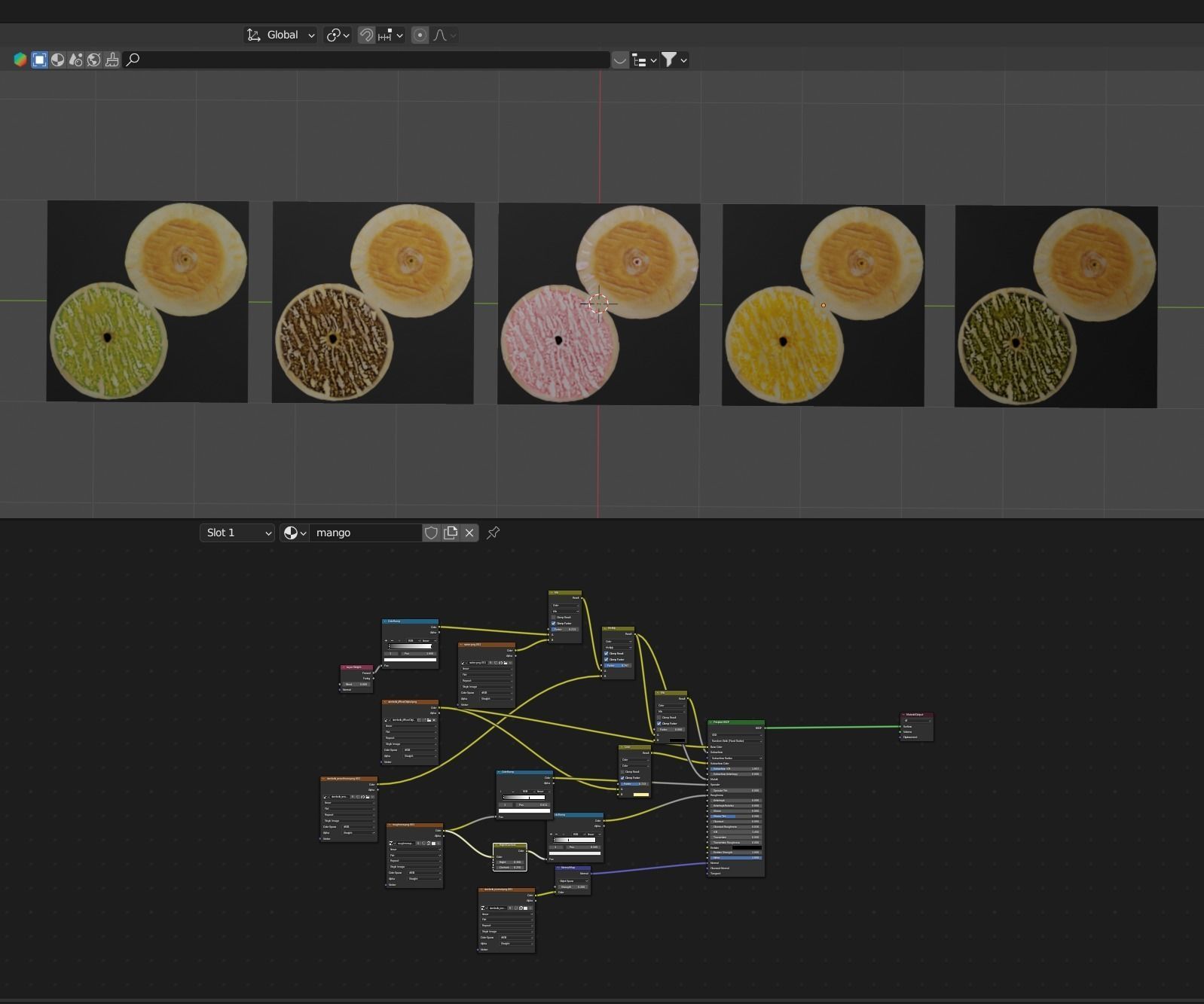 4k donut png texture set PBR material included 3D scanned Texture_2