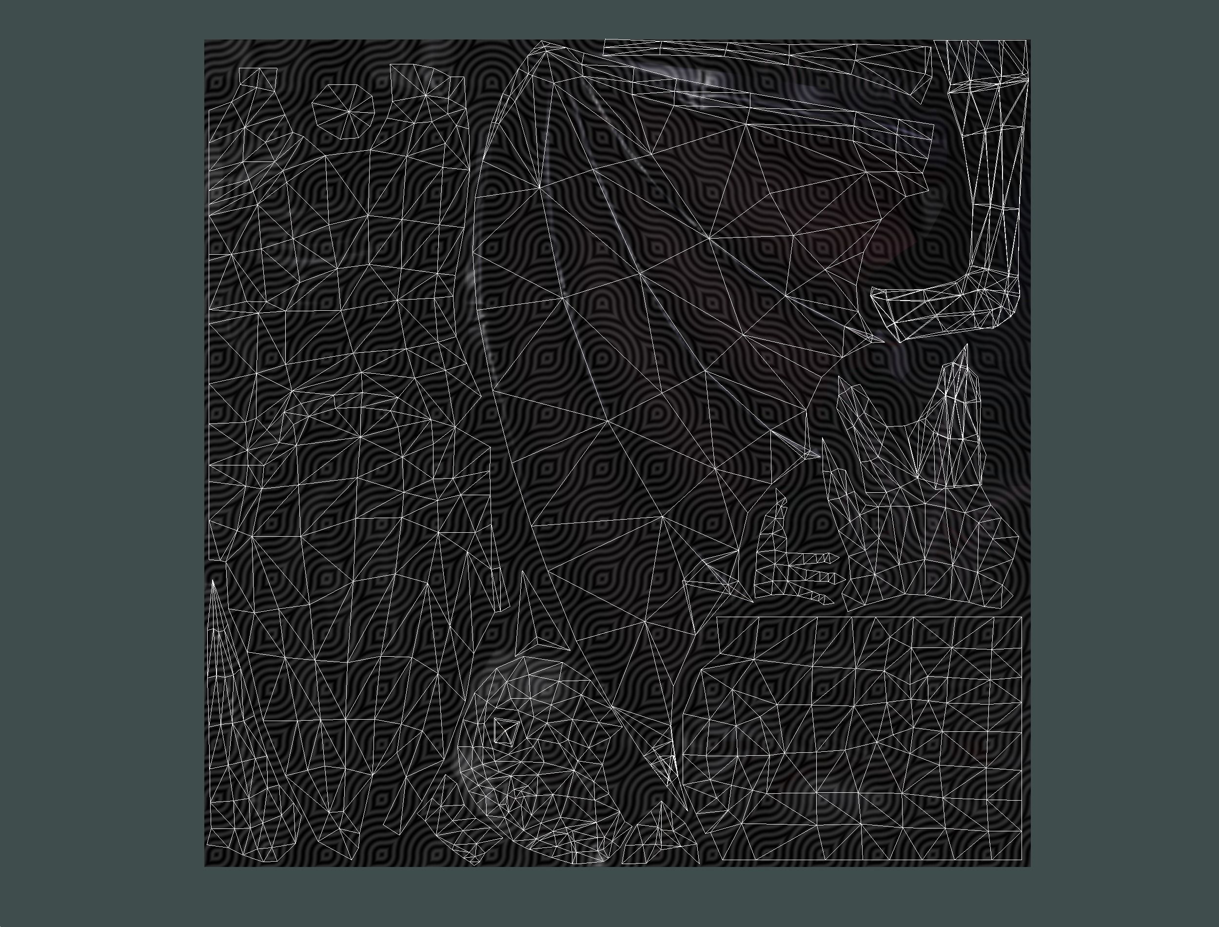 Demon - Dark Vampire Monster Low-poly 3D model_16