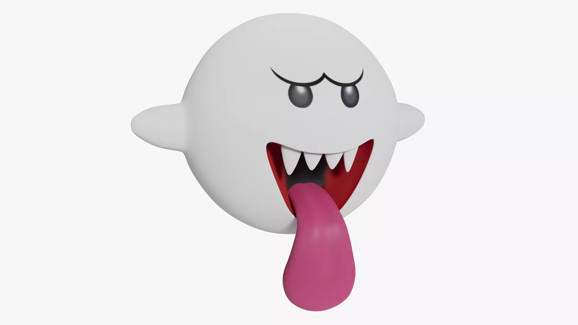 Boo - Mario 3D model_0