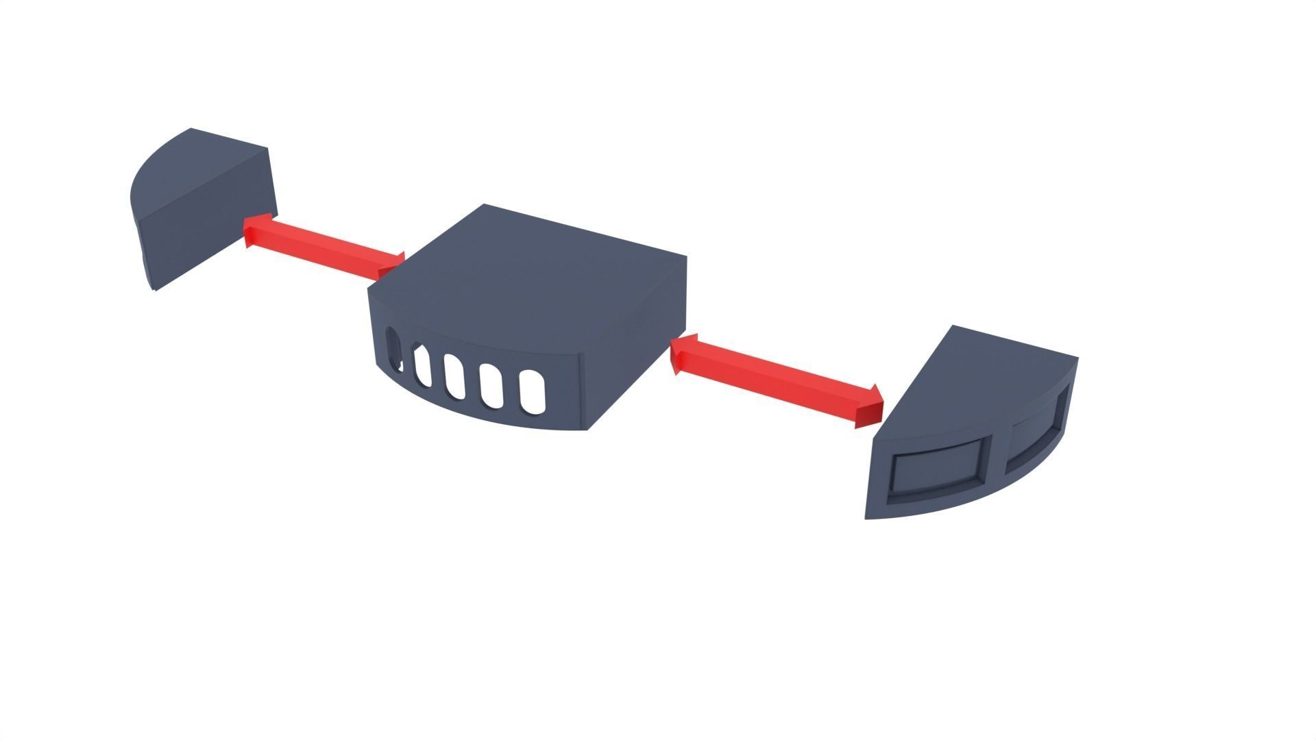 Death Star Large Pillar - 1-6 scale Hottoys  3D print model_5