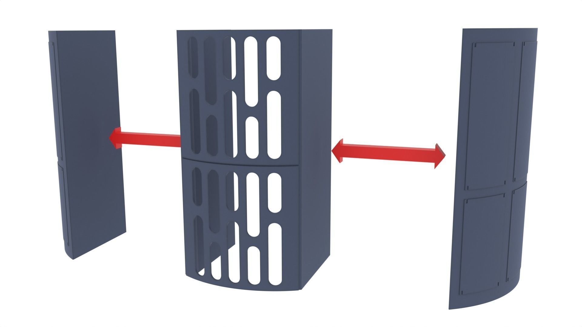 Death Star Large Pillar - 1-6 scale Hottoys  3D print model_7