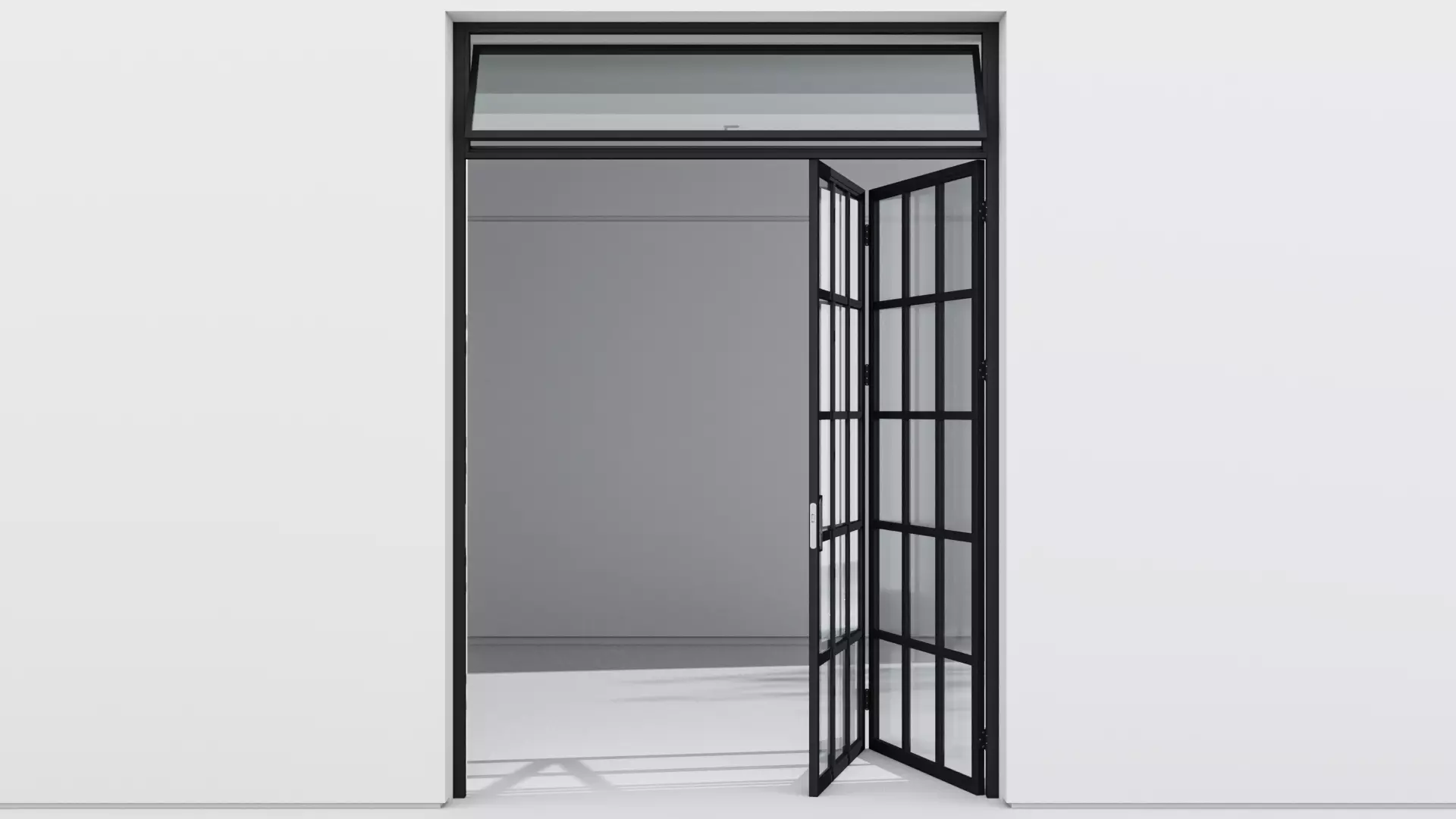 Aluminium door 296 3D model_0