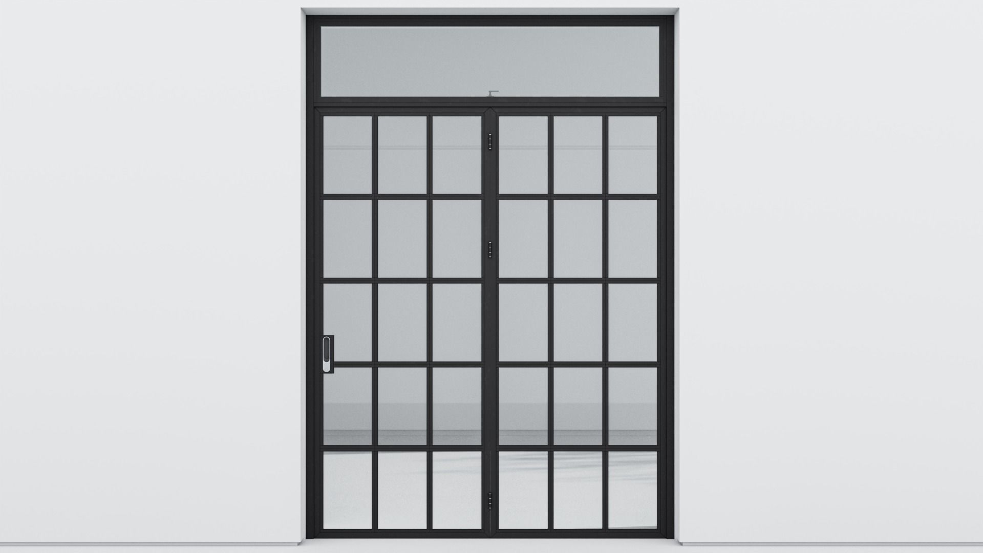 Aluminium door 296 3D model_1