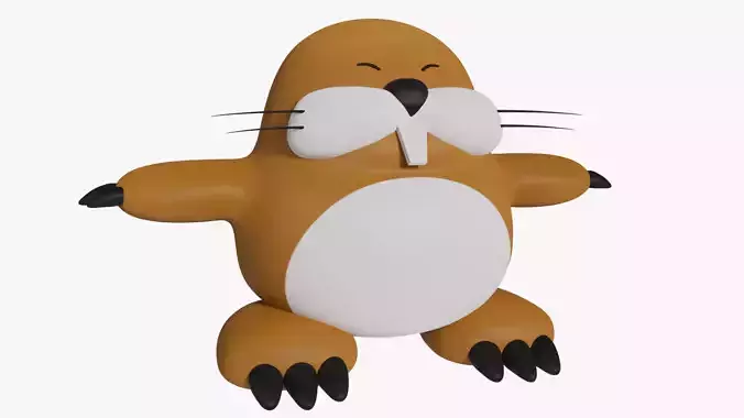 Monty Mole - Mario 3D model