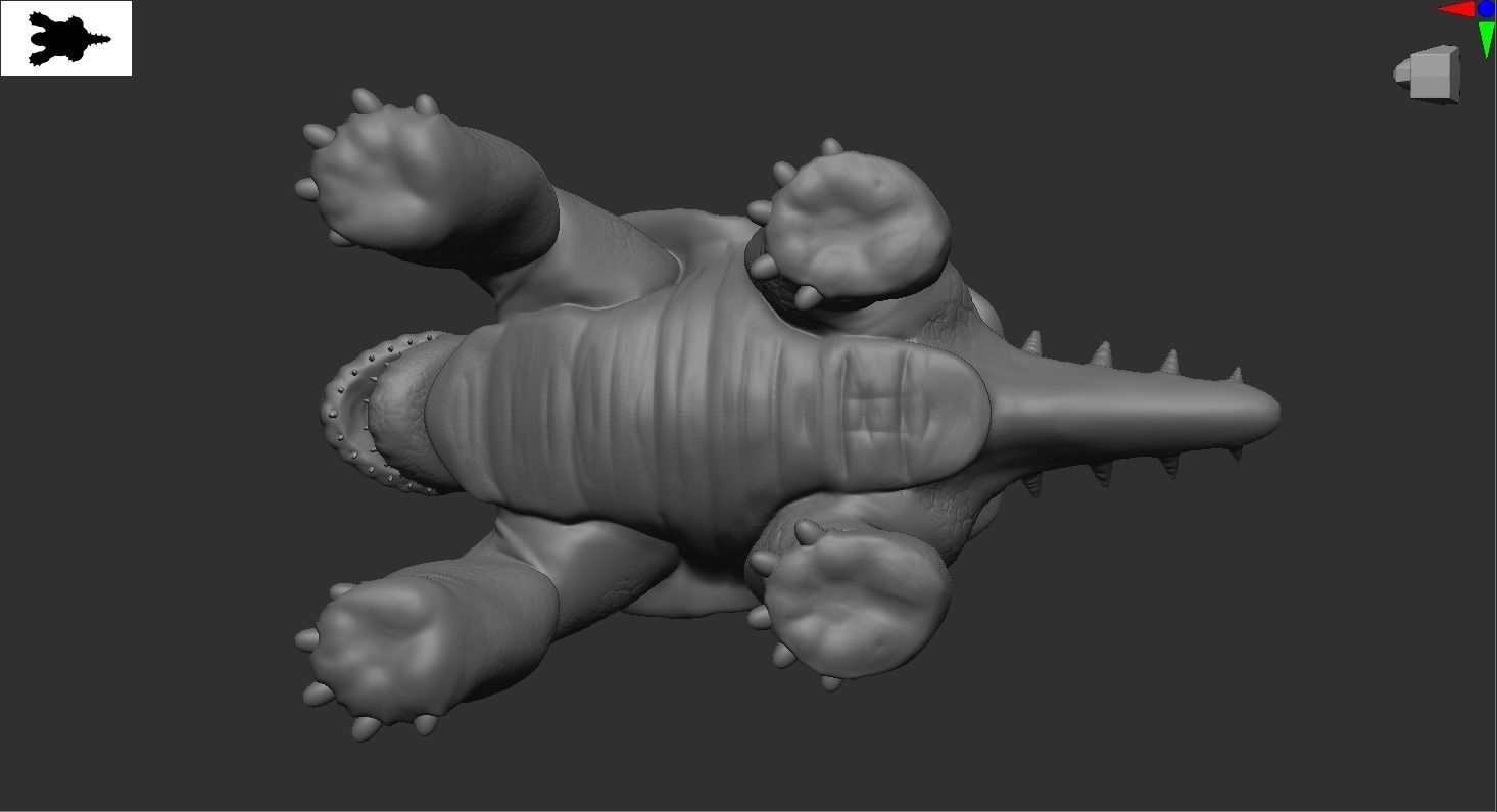 MonsterTurtle Low-poly 3D model_6