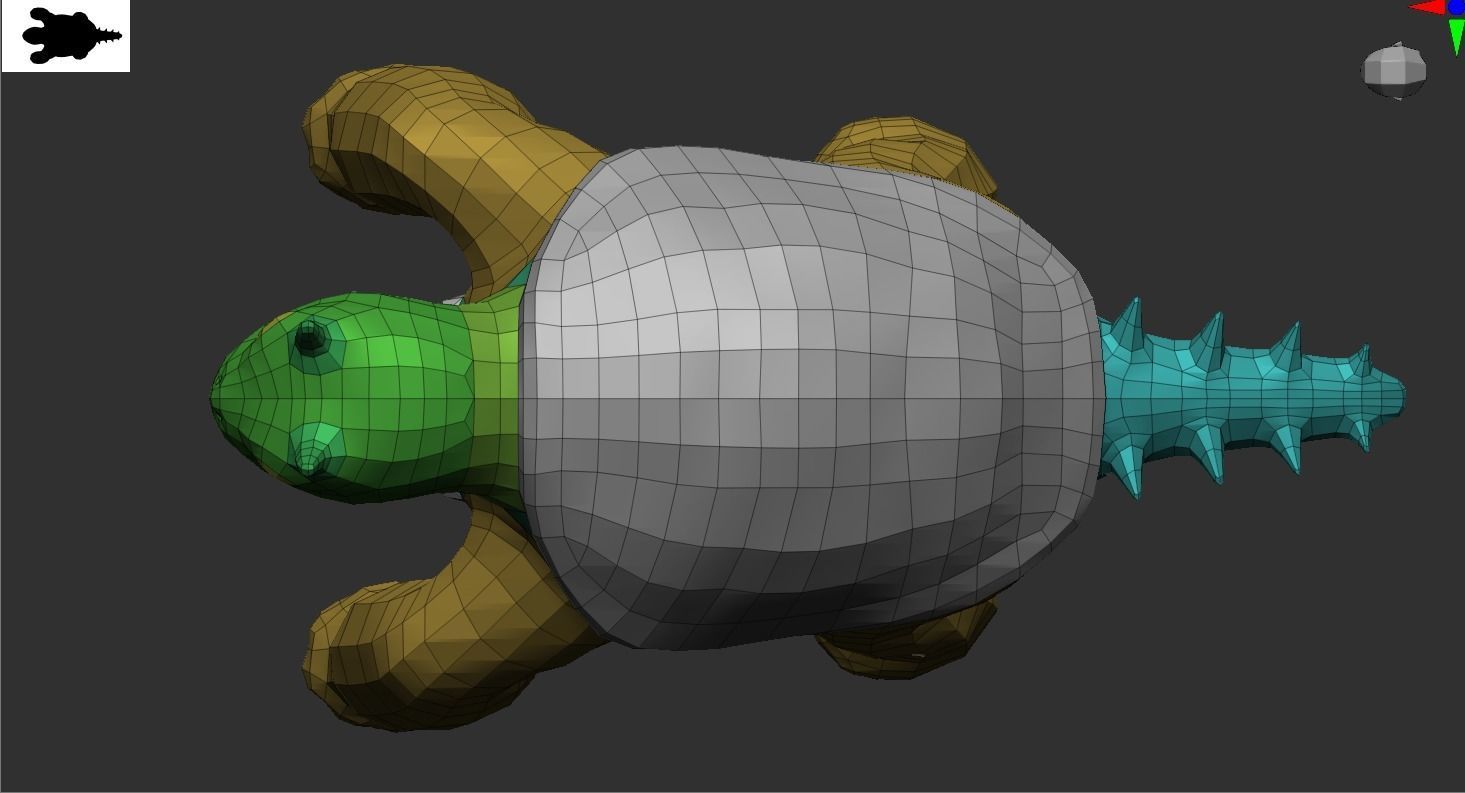 MonsterTurtle Low-poly 3D model_10