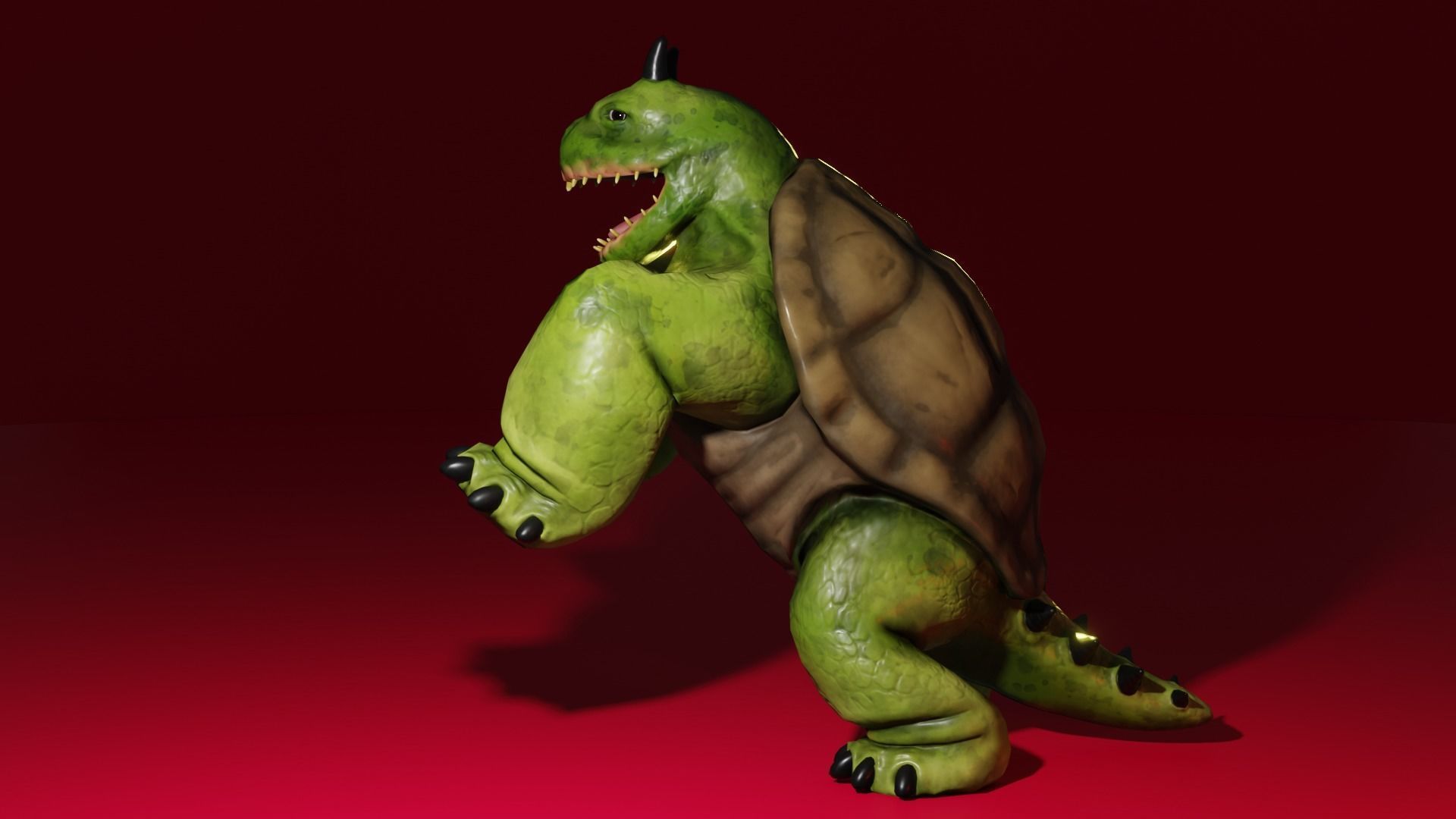 MonsterTurtle Low-poly 3D model_2