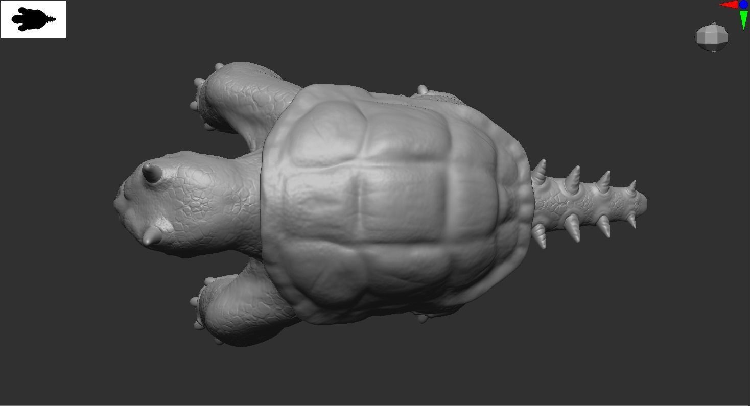 MonsterTurtle Low-poly 3D model_7