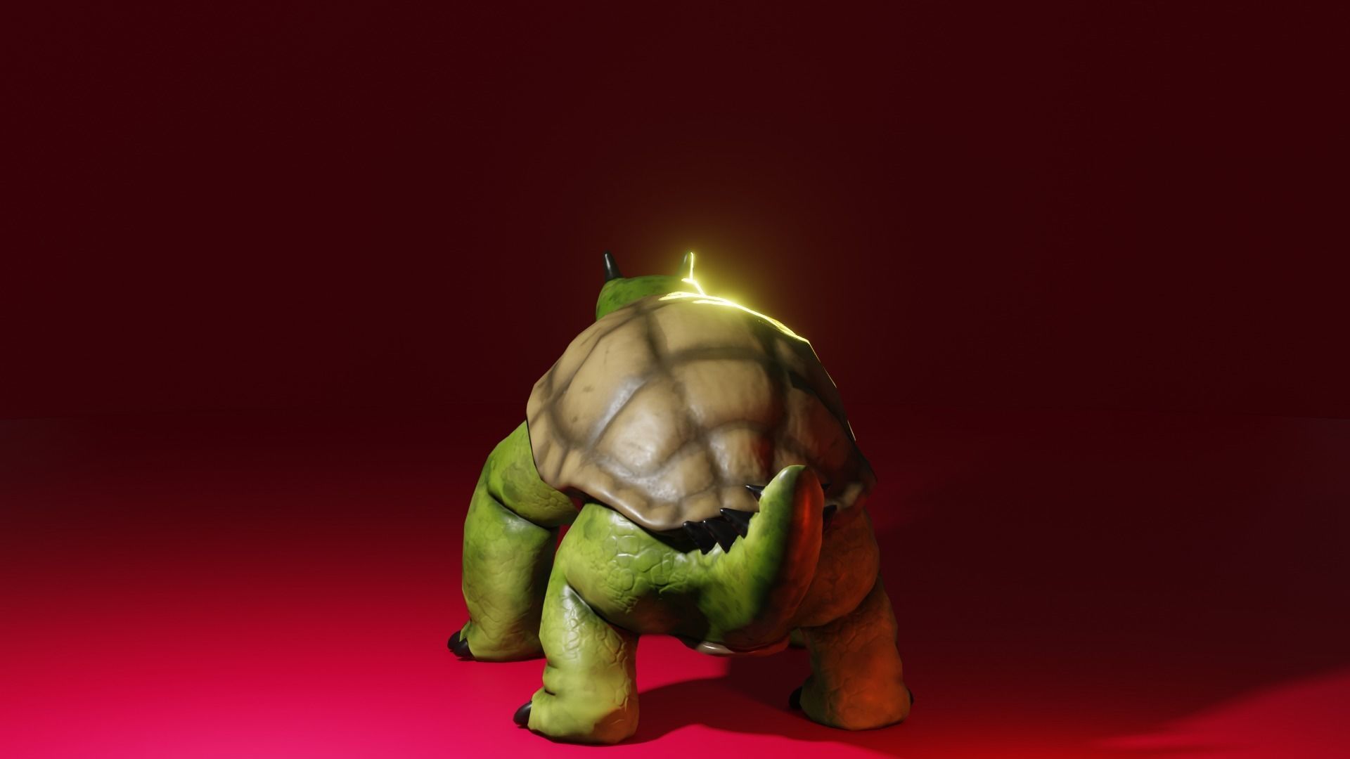 MonsterTurtle Low-poly 3D model_3