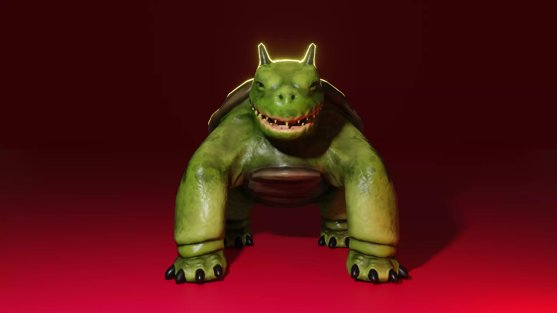 MonsterTurtle Low-poly 3D model_0