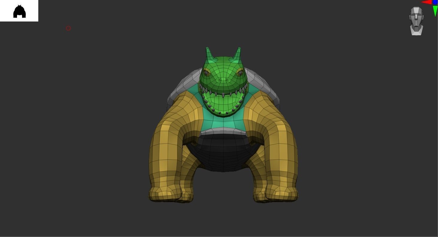MonsterTurtle Low-poly 3D model_13