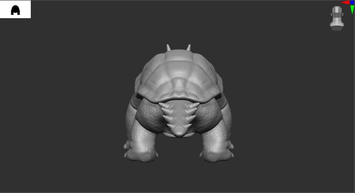 MonsterTurtle Low-poly 3D model_4