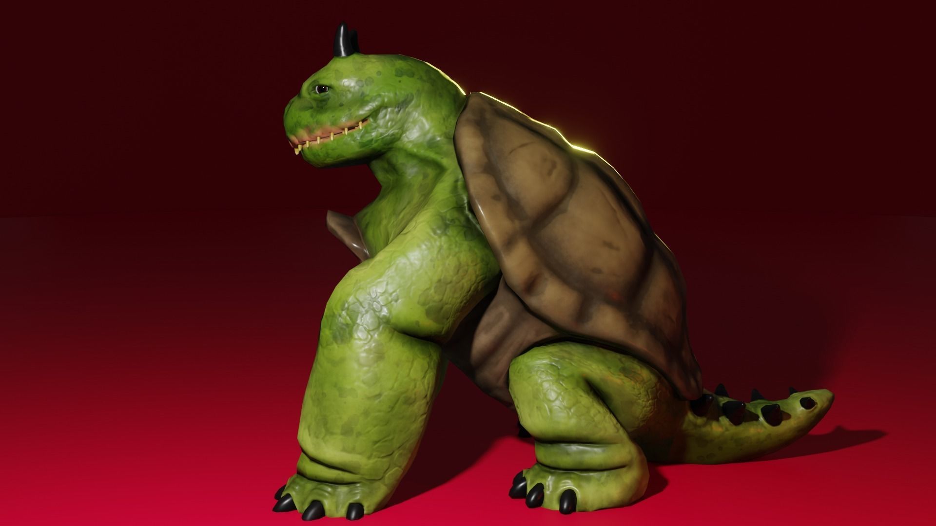 MonsterTurtle Low-poly 3D model_1