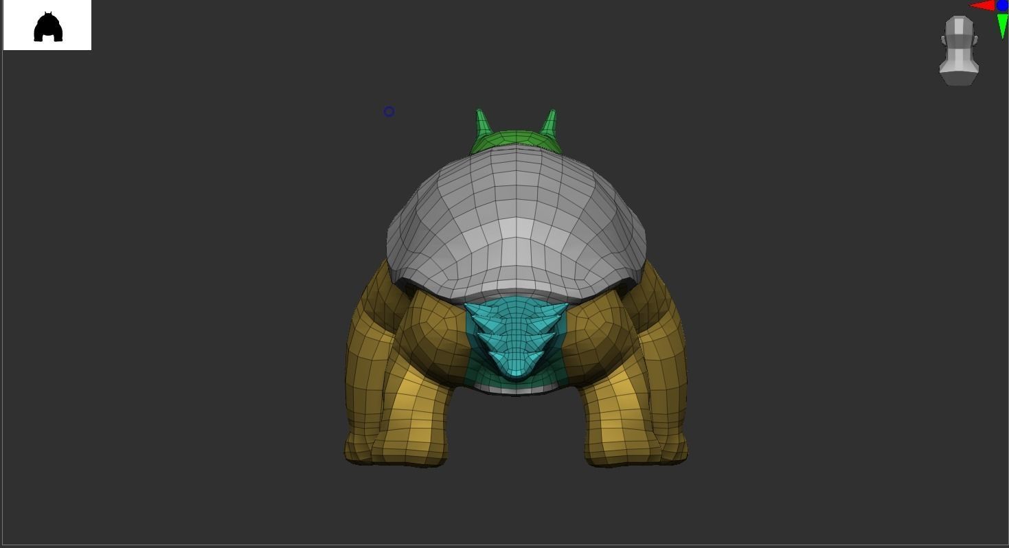 MonsterTurtle Low-poly 3D model_9