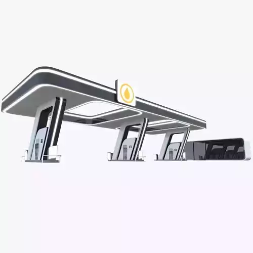 Futuristic Gas Station