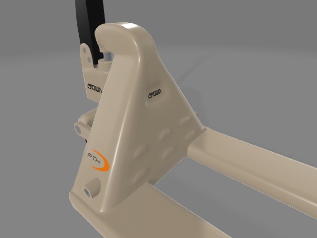 Pallet jack 3D model_3