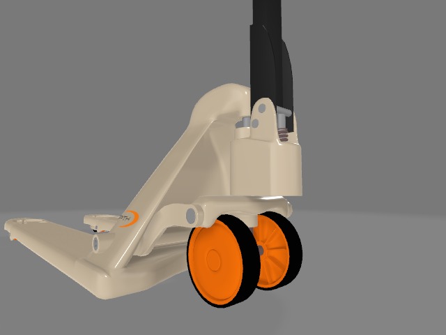 Pallet jack 3D model_4