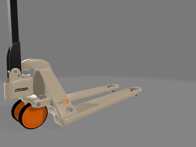 Pallet jack 3D model_1