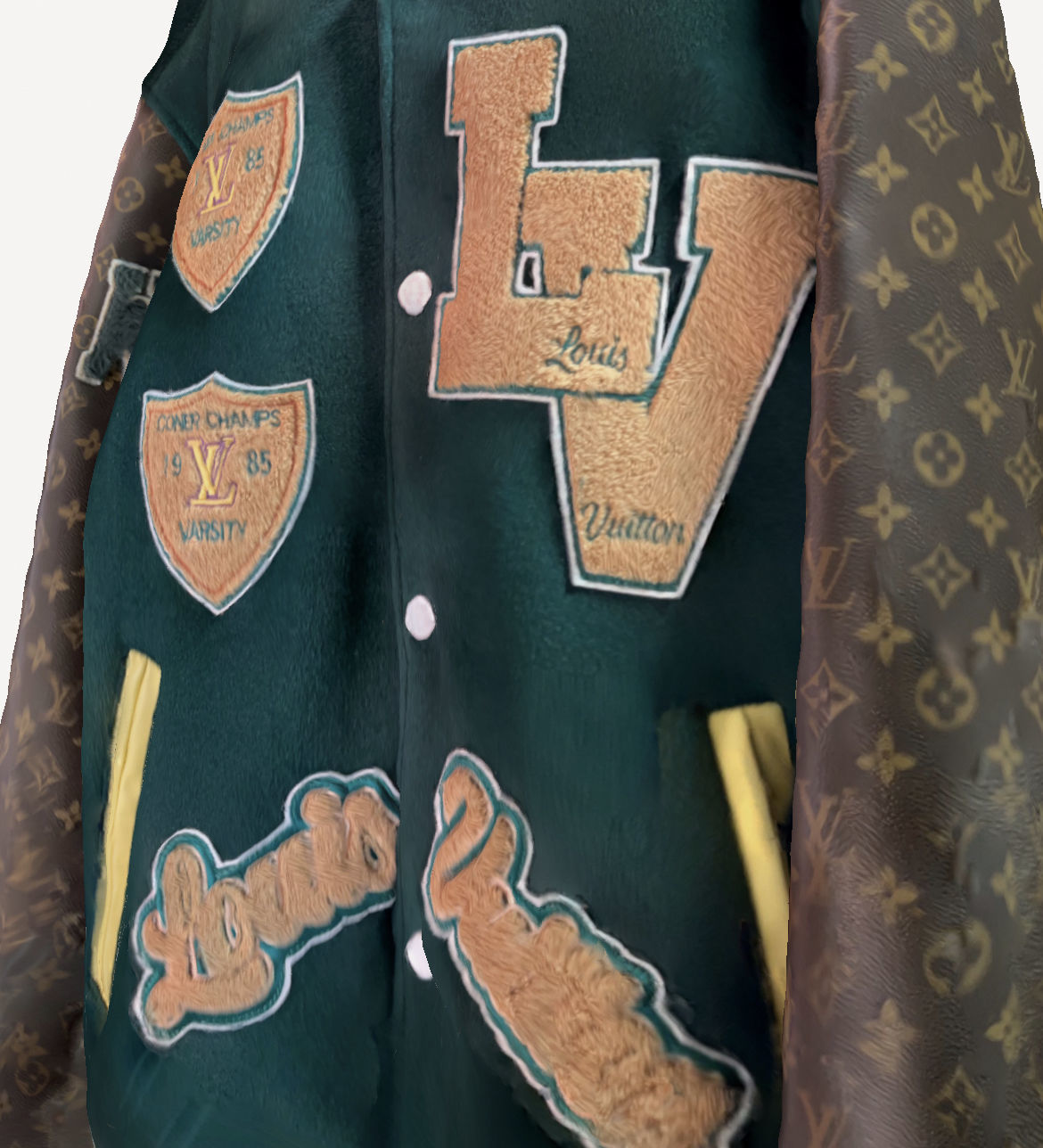 Louis Vuitton Varsity Jacket 3D print model_4