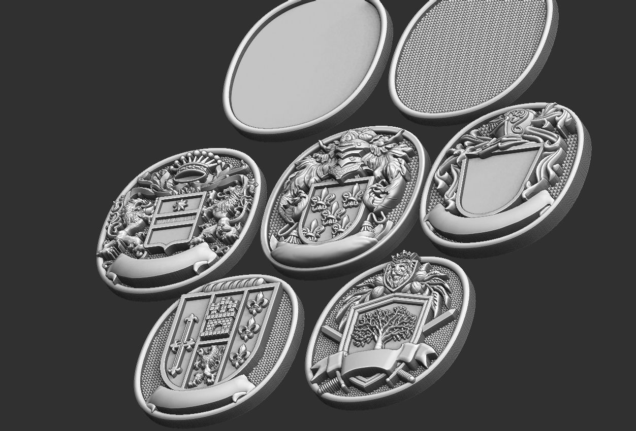 Coat of Arms Family - Brasao - Rings Set 3D print model_25