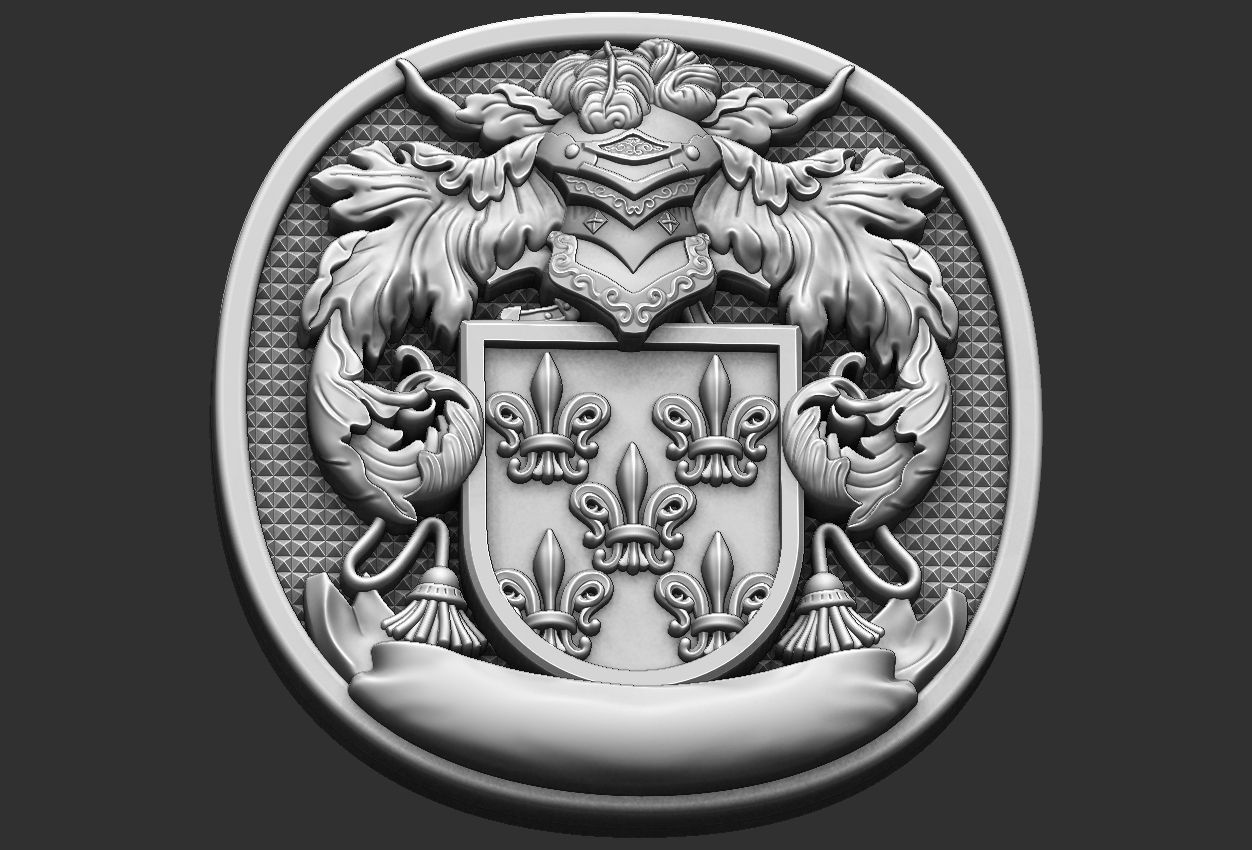 Coat of Arms Family - Brasao - Rings Set 3D print model_7