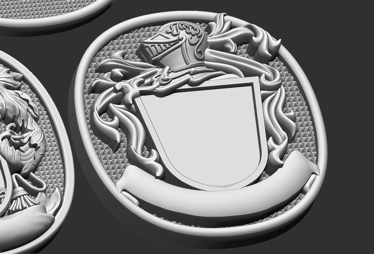 Coat of Arms Family - Brasao - Rings Set 3D print model_28