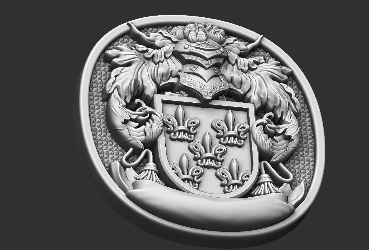 Coat of Arms Family - Brasao - Rings Set 3D print model_30