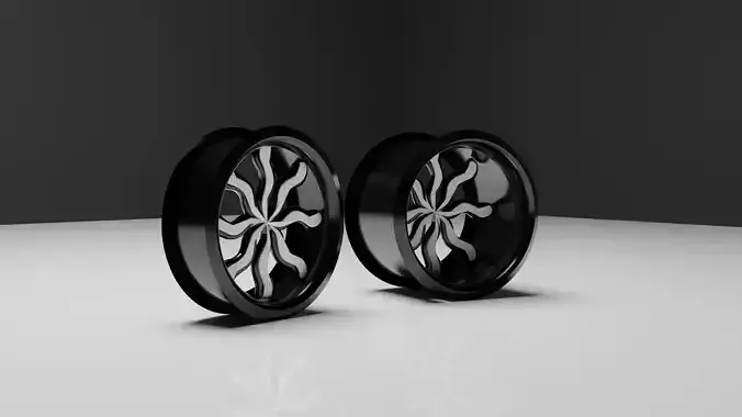 Drag Wheels 3D model