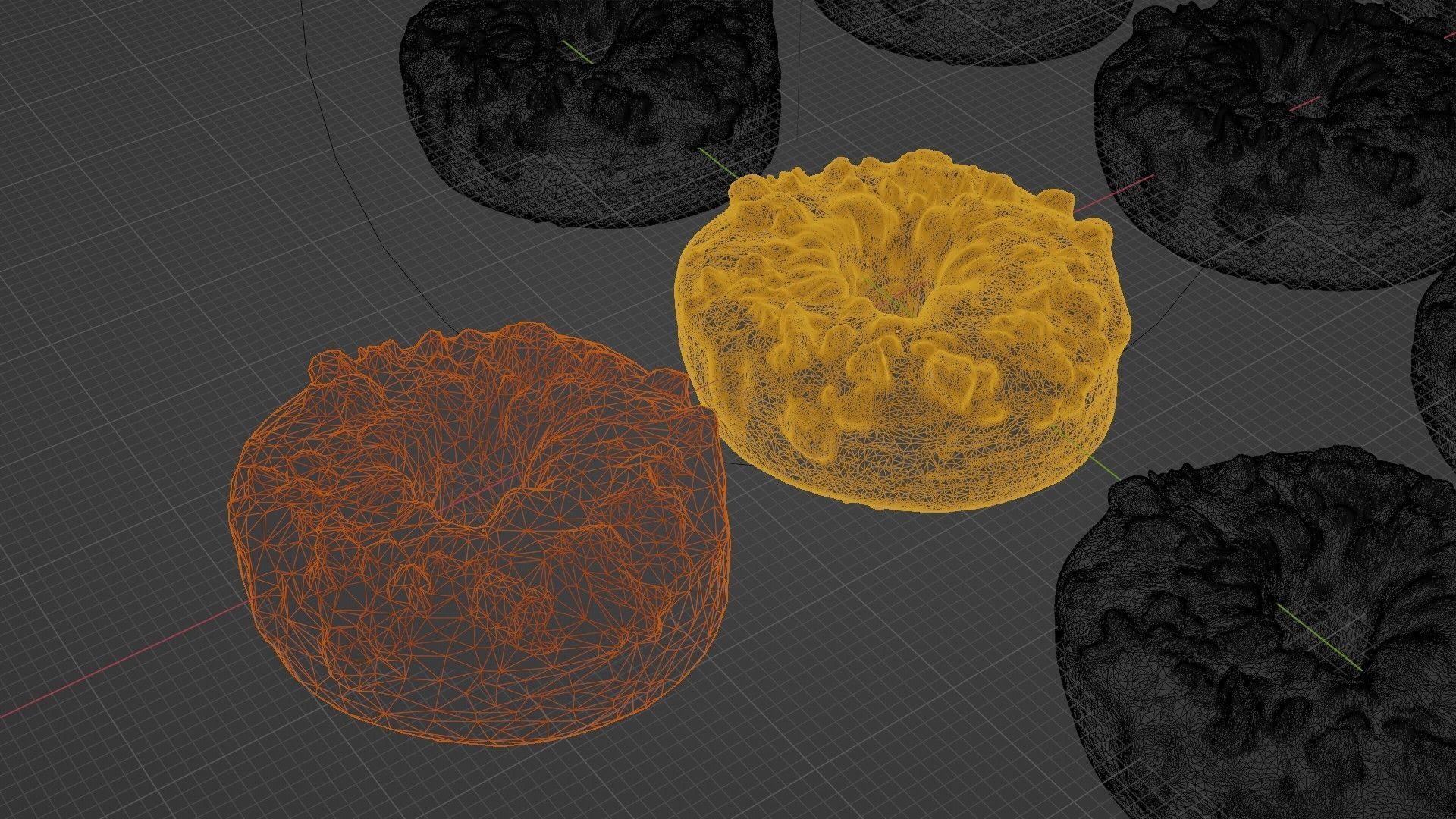 Scanned Donuts 10 flavors high and lowpoly versions Low-poly 3D model_8