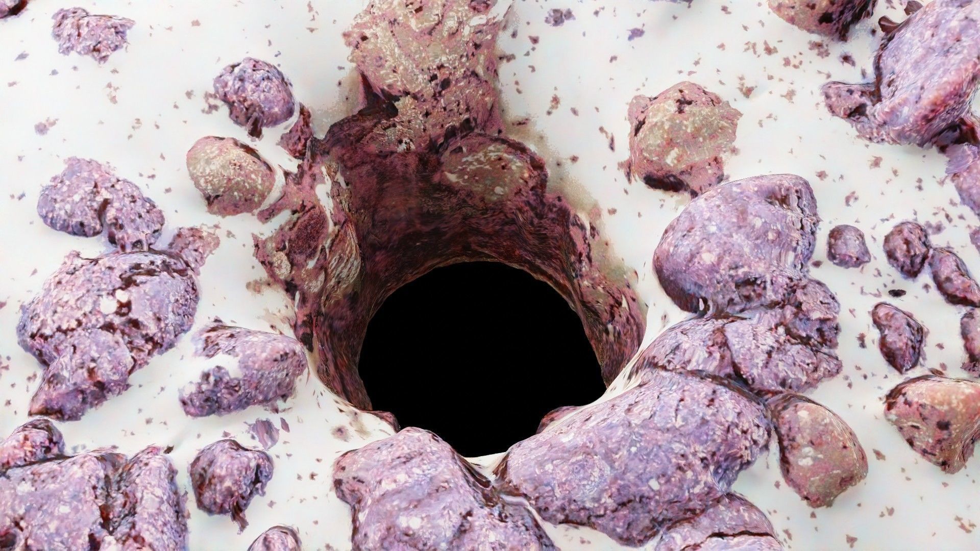 Scanned Donuts 10 flavors high and lowpoly versions Low-poly 3D model_30