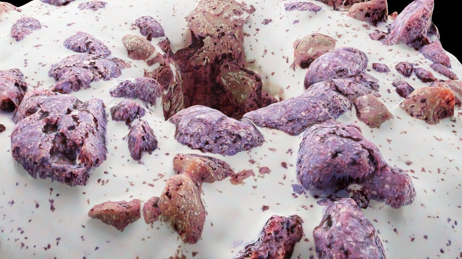 Scanned Donuts 10 flavors high and lowpoly versions Low-poly 3D model_42