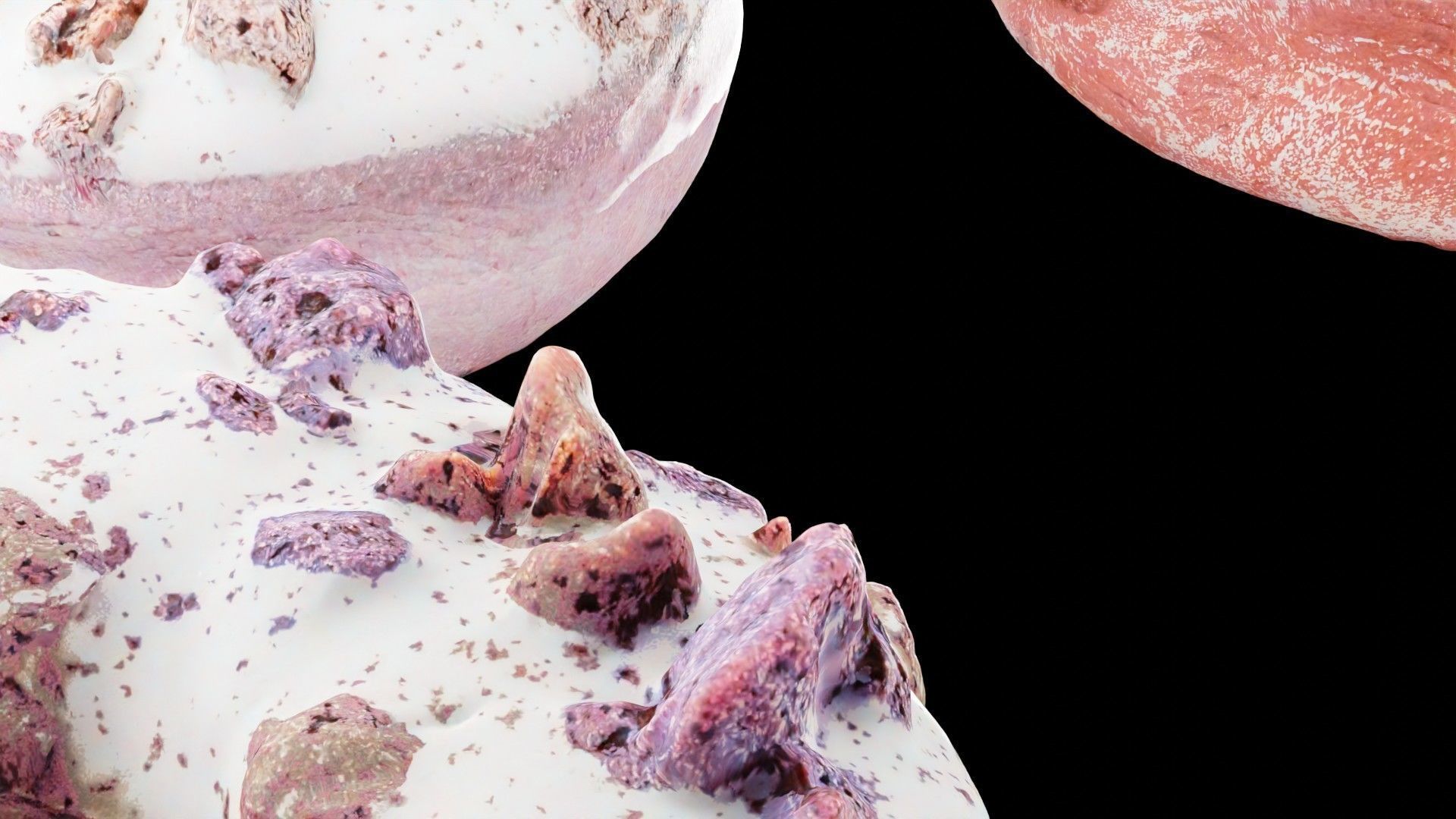 Scanned Donuts 10 flavors high and lowpoly versions Low-poly 3D model_39