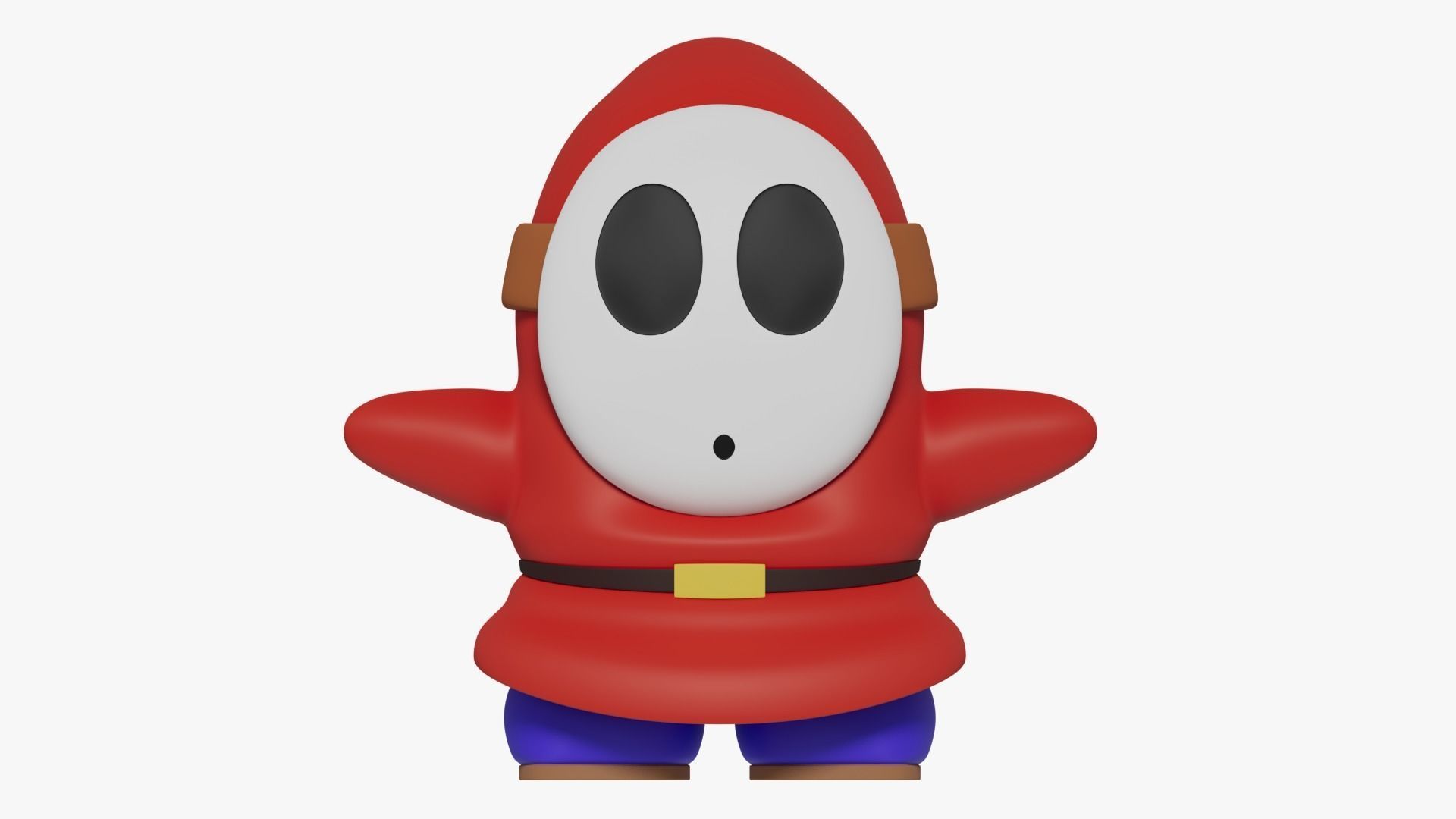 Shy Guy - Mario 3D model_4