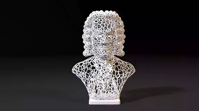Johann Sebastian Bach 3D print model Johann Sebastian Bach 3D print model